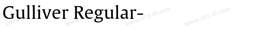 Gulliver Regular字体转换 Gulliver Regular字体转换